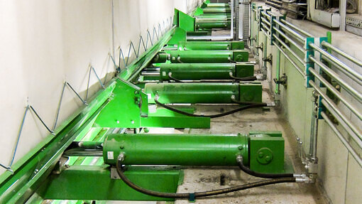 Hydraulikschubboden - in Staubschutzausführung