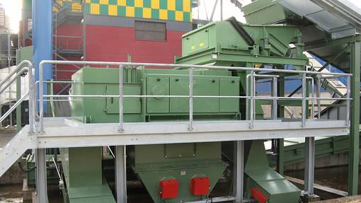 Non-ferrous metal separation - For the separation of non-ferrous metal, i.e. out of waste wood
