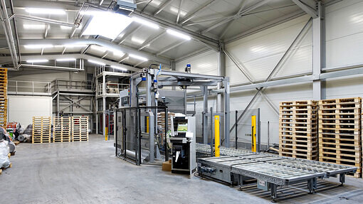 Automatische Absackanlagen und Palletiersysteme - Komplettlösungen von Rudnick & Enners